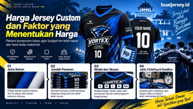 Berapa Harga Jersey Custom? Ini Faktor yang Menentukannya