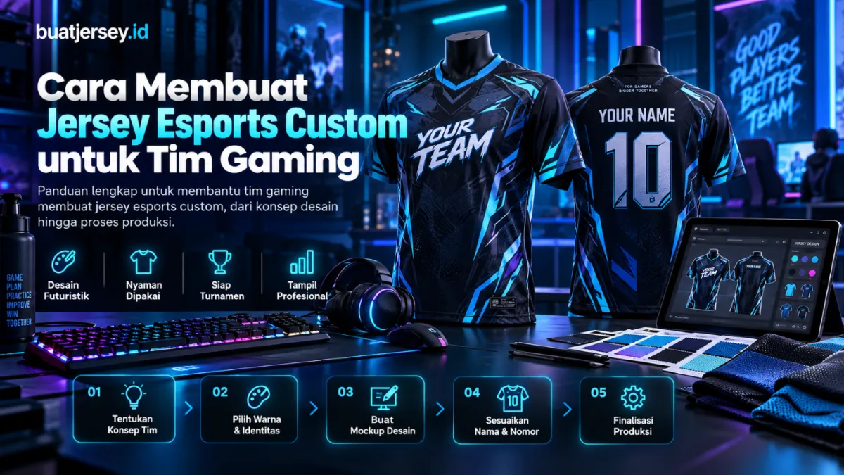 Cara Membuat Jersey Esports Custom untuk Tim Gaming