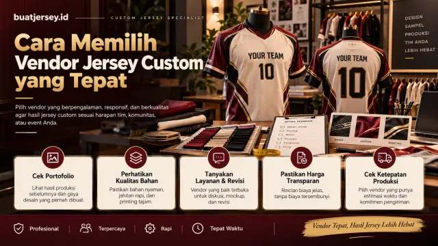 Cara Memilih Vendor Jersey Custom yang Tepat untuk Tim dan Komunitas
