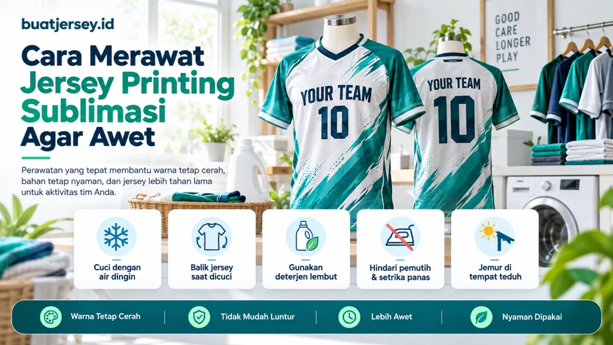 Cara Merawat Jersey Printing Sublimasi Agar Awet dan Tetap Nyaman