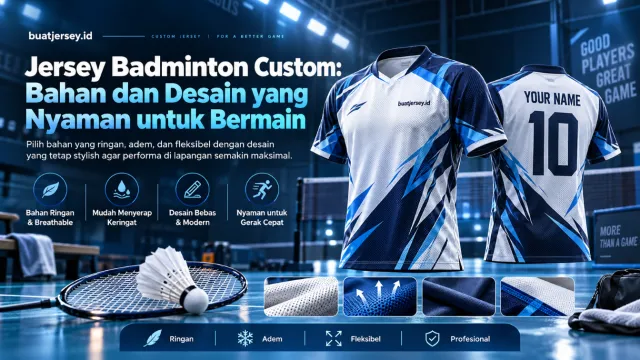 Jersey Badminton Custom: Bahan dan Desain yang Nyaman untuk Bermain