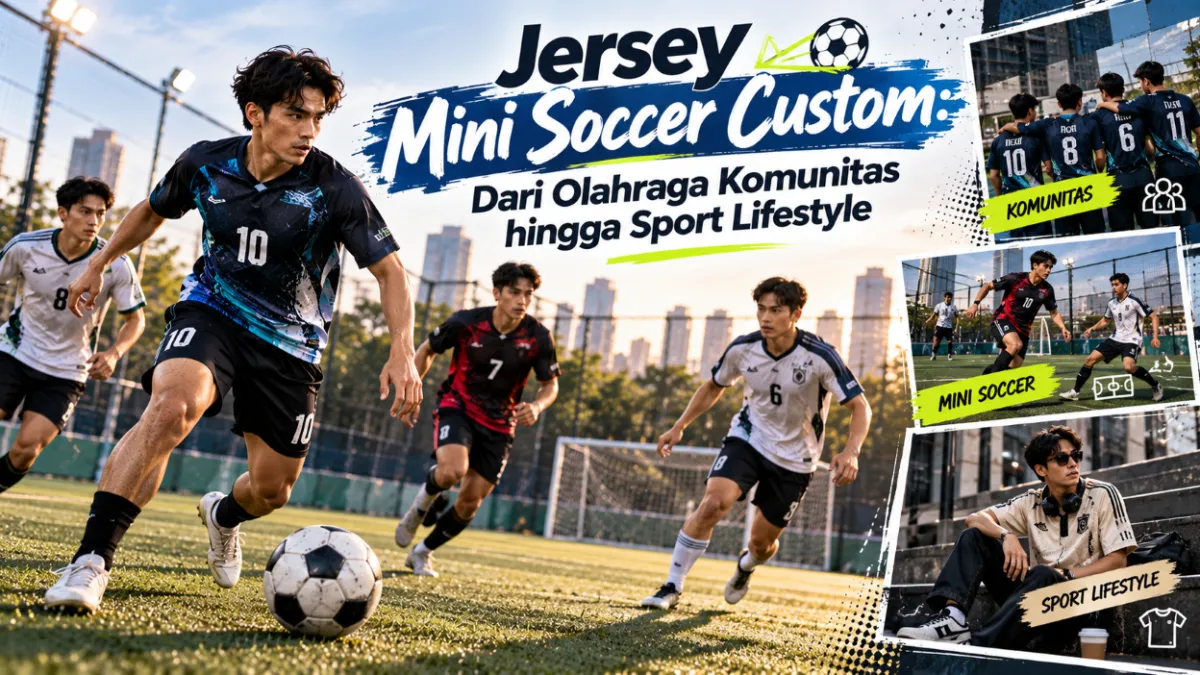 Jersey Mini Soccer Custom: Dari Olahraga Komunitas hingga Sport Lifestyle