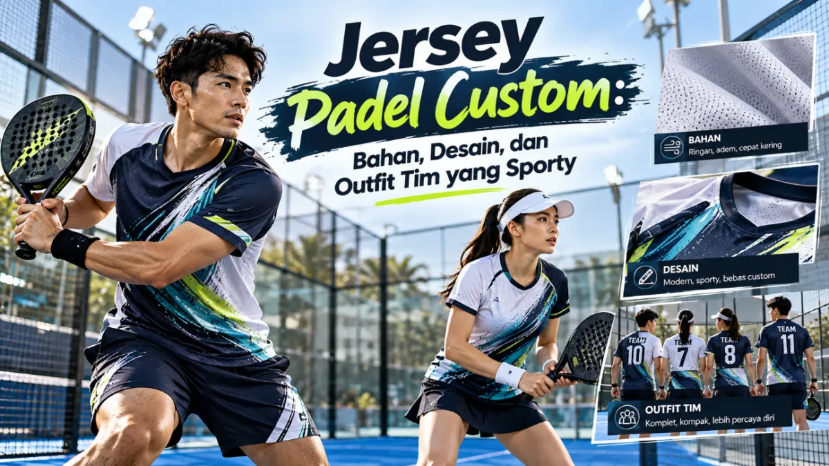 Jersey Padel Custom: Bahan, Desain, dan Outfit Tim yang Sporty