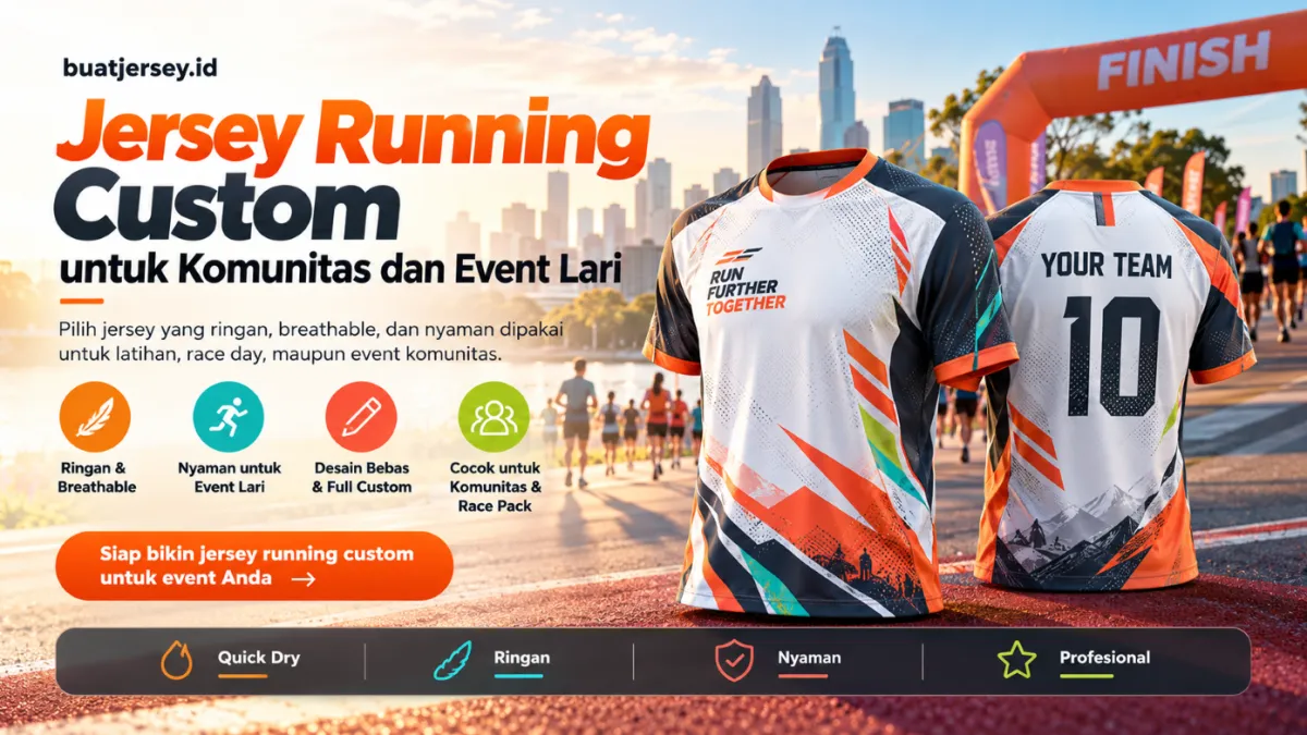 Jersey Running Custom untuk Komunitas dan Event Lari
