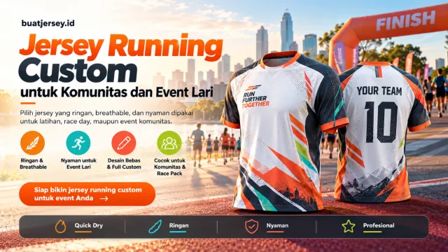 Jersey Running Custom untuk Komunitas dan Event Lari