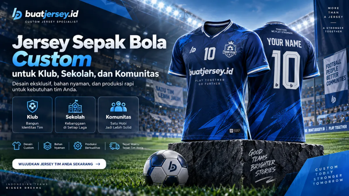 Jersey Sepak Bola Custom untuk Klub, Sekolah, dan Komunitas