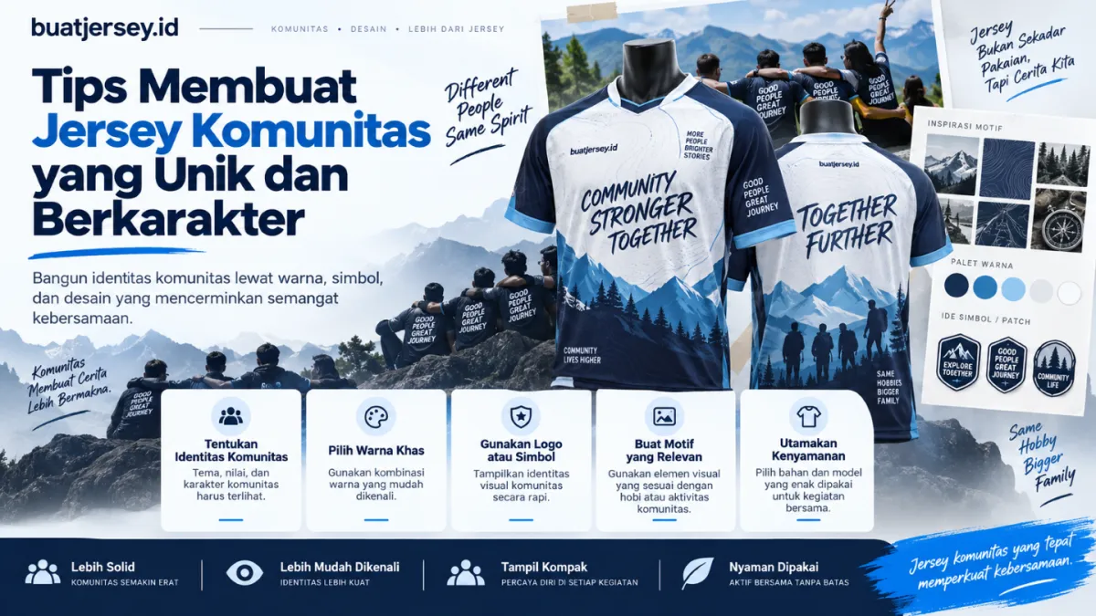 Tips Membuat Jersey Komunitas yang Unik dan Berkarakter