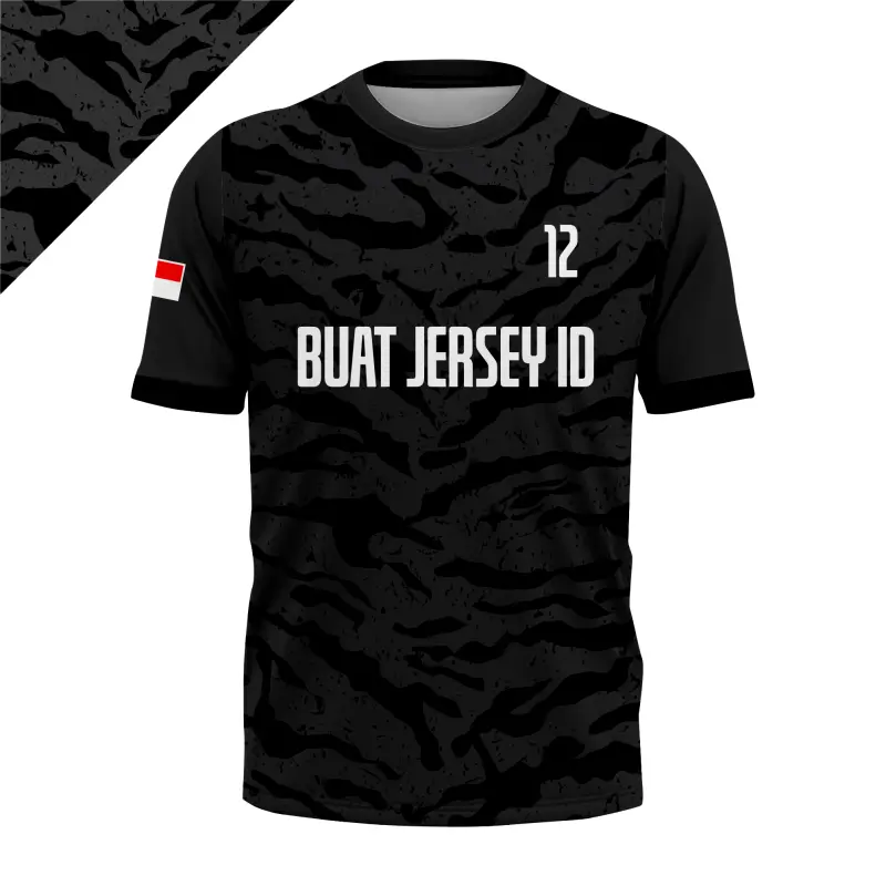 Jersey Custom Midnight Tiger – Stealth Dark Camo Series