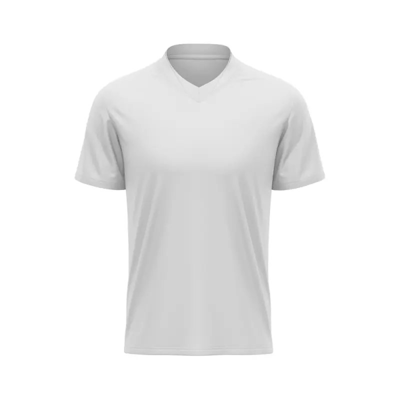 Jersey Lengan Pendek Kerah V-Neck Custom Printing – Desain Bebas untuk Tim & Komunitas